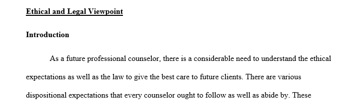 As a future counselor it is important to have a plan for continued professional growth as well as an understanding of the required counseling dispositions