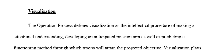 Definition role components and what generals ought to know about visualization.