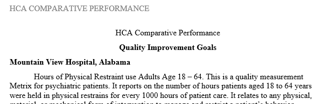 Discuss how the hospital can improve their performance to meet the target.