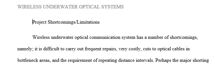 Explain the launch of Wireless Underwater Optical Communication System