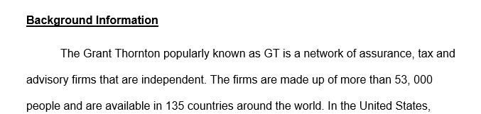 Identify a company (Choose an accounting firm) you want to work for upon graduation.