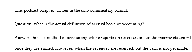 Pick an article on the use of accrual basis accounting for a foreign government unit. Then select a topic from the article related to the accrual accounting