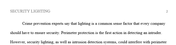 Security Lighting & Intrusion Detection Systems