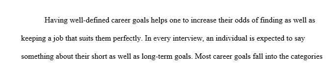 Write a summary on your current career goals and how officiating techniques and principles can be applied to those goals.