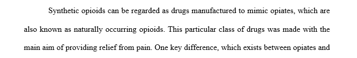 Give three examples of synthetic opioids and describe their accepted medical uses.