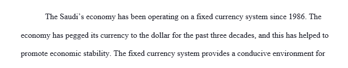 How do fiscal and monetary policies under the fixed exchange rate in Saudi Arabia help the country to increase the living standard?