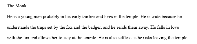 Identify describe and explain any background information you think a reader should know in order to understand characters and events.