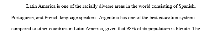 Let's talk about Latin America. Please include something you have learned from Chapter readings about Brazil and Argentina, specifically