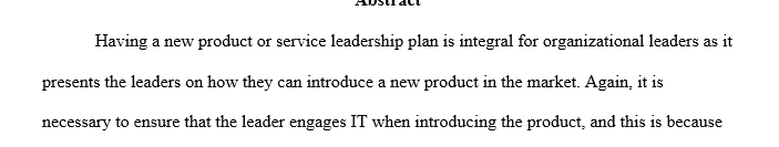 Technology Leadership Plan