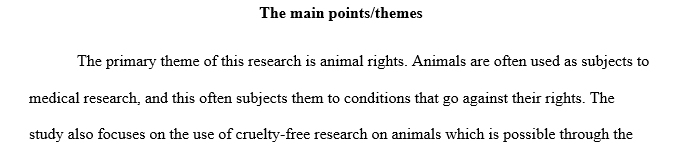 The topic (Be cruelty-free)Your central or key message should be one that is simply and consistently communicated.