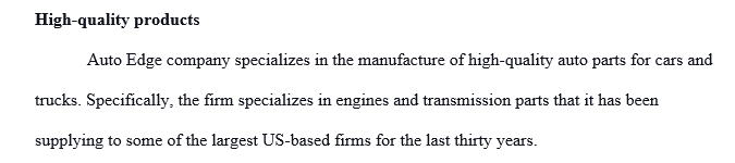 This time, I want you to conduct a detailed SWOT analysis for AutoEdge, and provide a brief summary of your analysis