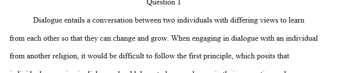 Which of the directives(commandments) in "The Dialogue Decalogue" would be the most difficult for you to put into practice if you participated in a dialogue