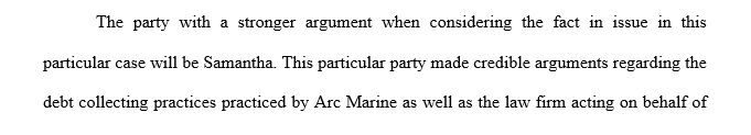 Who do you believe has the stronger argument, Samantha or Arc? Why?