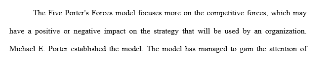 explain the Michael Porter model of five competitive forces to discuss how the Internet has impacted (or could impact) the structure of a given firm’s industry.