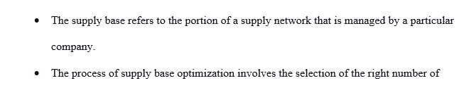  find in the document attached below a supply base profile. What issues do you see in terms of either coverage or risk for this buyer