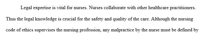 Describe the elements of malpractice and negligence and describe an example of a case that negligence was exhibited.