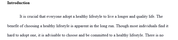 I need a 4-5 page paper written based on my outline for improving my health and well-being.