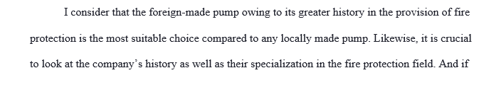 The scenario in the Unit I Lesson references the use of a foreign-made fire pump to obtain a Partial Certificate of Occupancy (PCO). Reflect on the scenario