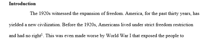 did the 1920s witness the expansion or restriction of freedom?