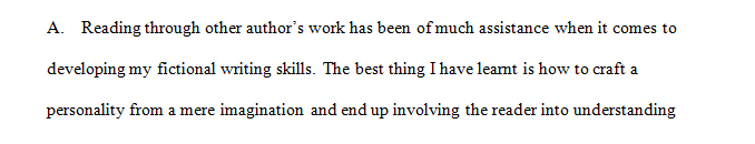 Analyze how your consideration of published fiction has helped you identify and implement successful fiction writing techniques. 