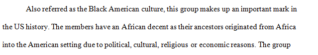 Describe the cultural identity of a particular cultural group