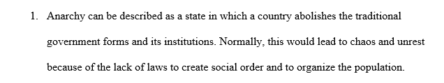 Directions please review the Power Point Lesson titled "Thematic Analysis Anarchy." Respond to the questions contained therein 