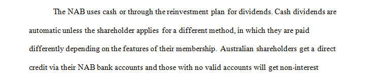 How would you describe your chosen company’s dividend policy