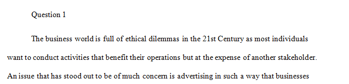 Identify an ethical issue that has occurred in the business world.