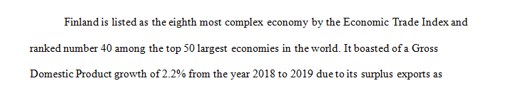 Prepare one-page handout with Brief analysis of FINLAND trade patterns.