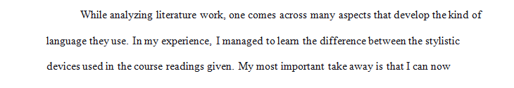 Reflect on the process and your personal use of language.