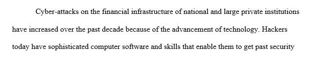 Start a discussion thread and discuss what type(s) of countermeasures need to be implemented to prevent the cyber attack described above from occurring in the future.