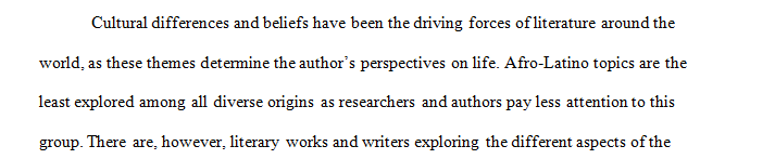 Study a (Black) national literature, distinguished writer, text or any group of works that present a coherent framework for analysis.