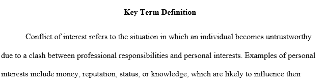 Using 300-350 words, write a brief discussion, in your own words of how the article relates to the selected chapter Key Term.