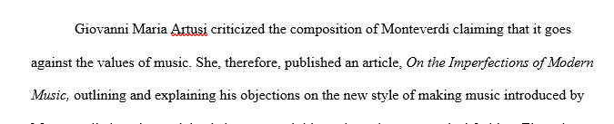 What are Artusi’s main complaints about Monteverdi’s piece and how do Monteverdi and his brother respond to them?