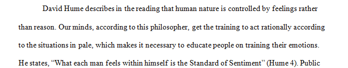 What is David Hume's main argument in this week's reading