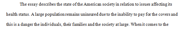 What is the impact of being uninsured on their lives and others