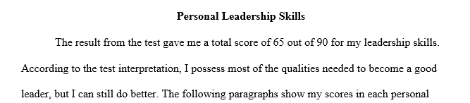 Write a 2-page summary using the APA style of writing to analyze your current leadership skills based on what you have learned in this course and the survey.