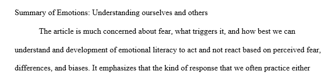 Write a brief summary of the key points of each reading and summarize the main argument of the author in your own words.