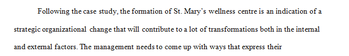 Write a mission statement that reflects this new direction for St. Mary's.