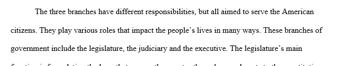 You will now put all your research and outline together to write a 700 - 800 word essay that focuses on how the US Federal Government has interacted with your topic.