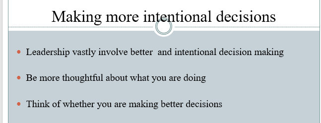 develop 2 ways to include leadership in your daily activities. There are many ways to incorporate leadership! Feel free to be creative!