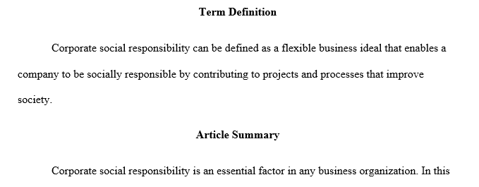 select one of the key terms presented above and conduct a search resources to find 1 recent peer-reviewed academic journal article 