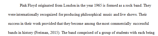 4-5 page essay about the break up of pink Floyd