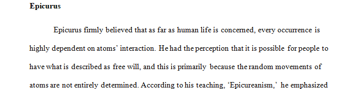 Analyze and explain Epicurus' famous proclamation