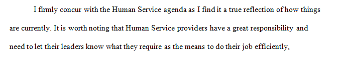 Chapter 18 of the text takes an aggressive adversarial role in accomplishing the human services agenda.