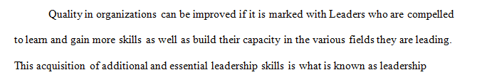 Compare and contrast similarities and differences in the leadership competencies.