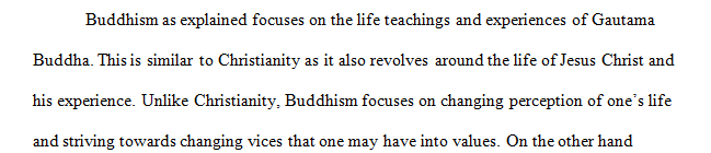 Compare and contrast the teachings of Jesus and Buddha