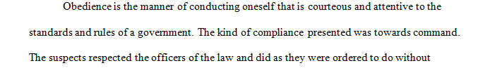 Define obedience, compliance, conformity, and group think in your own words