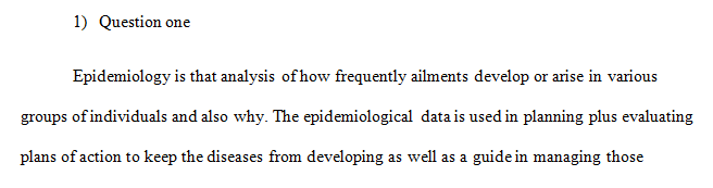 Describe how epidemiological data influences changes in health practices.