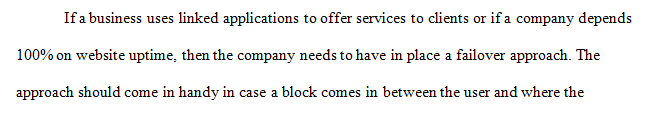 Discuss the benefits of DNS failover as an adjunct to cloud failover.